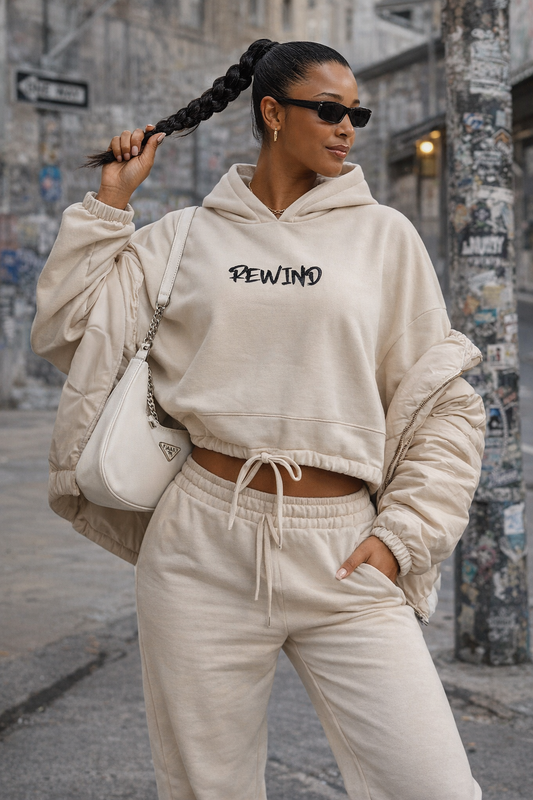 Cropped Oversized Hoodie