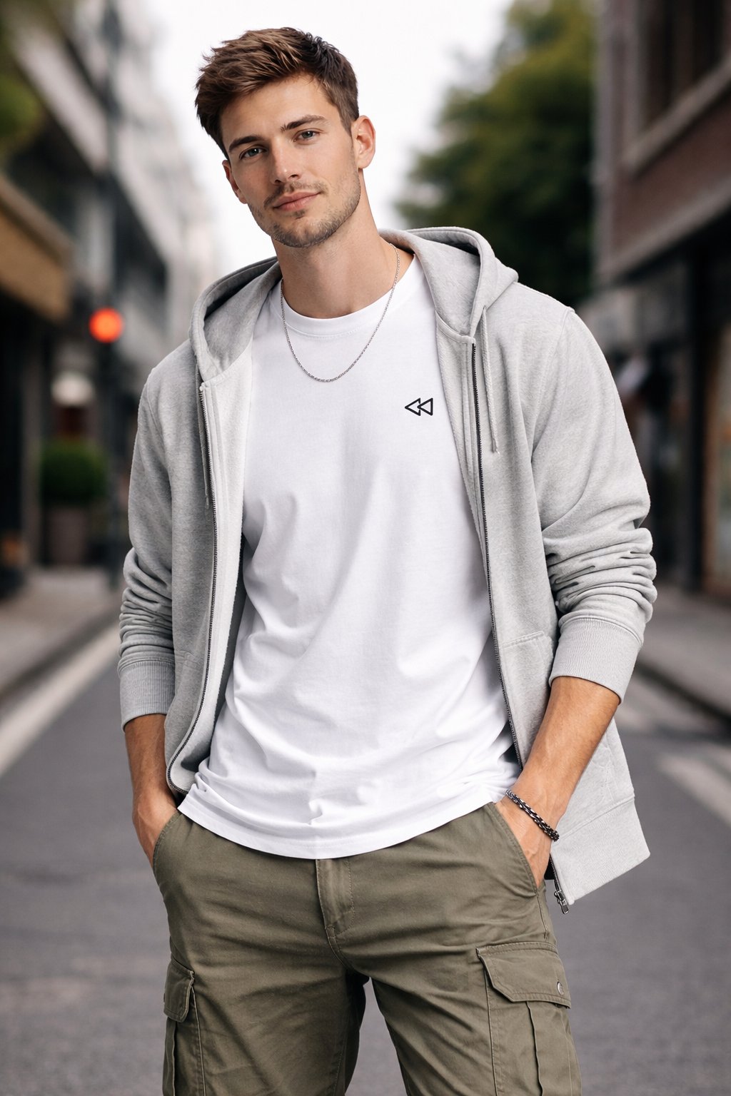 REWIND- Black Embroidered Logo